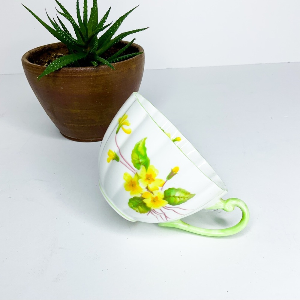 Vintage SHELLEY Primrose Teacup & Saucer | Fine Bone China England